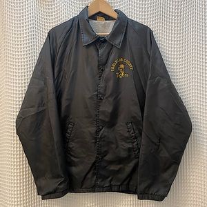 Vintage 90s Chalk Line Nylon Coaches Snap Button Jacket Paulding County Tigers
